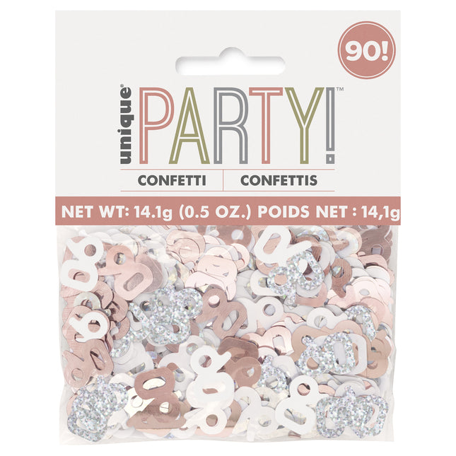 90 Years Confetti Bag Rose Gold 14gr