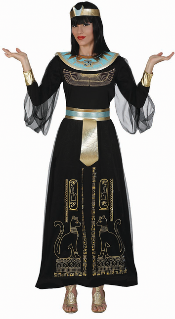 Czarny damski kostium Kleopatry