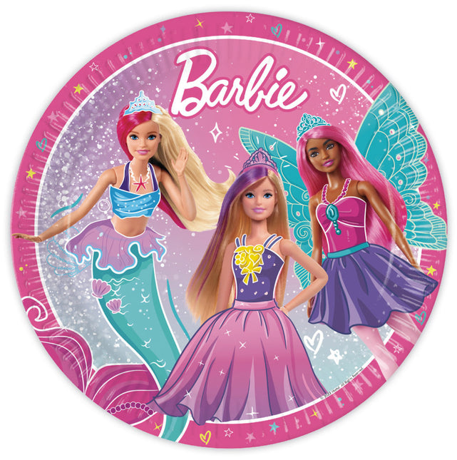 Barbie Talerze Fantasy 23 cm 8szt