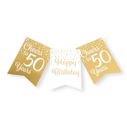 Baner 50 Years Gold White 6m