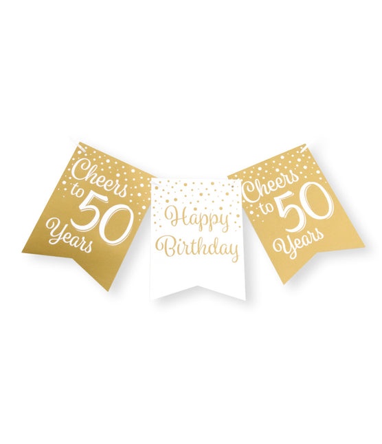 Baner 50 Years Gold White 6m