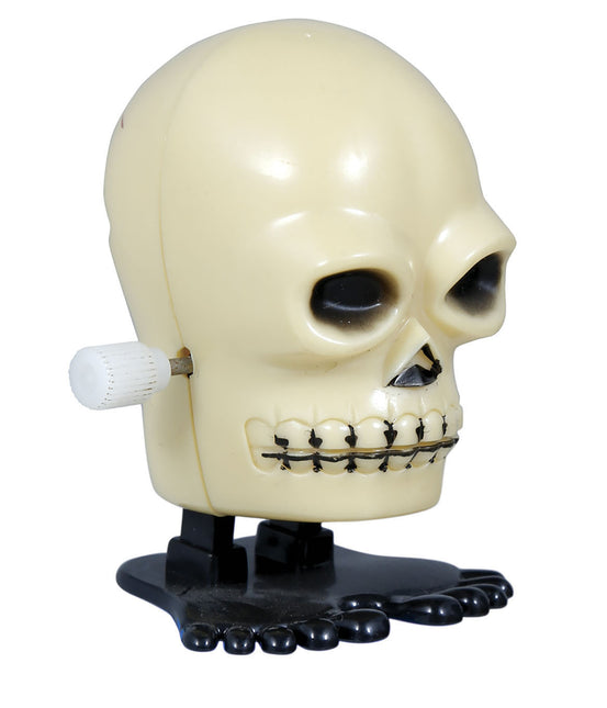 Halloween Wind-Up Skull 5cm 12szt