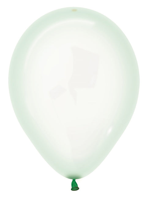 Balony Crystal Pastel Green 331 30cm 50szt