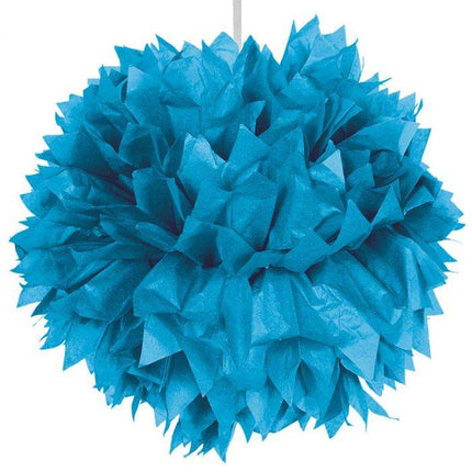 Pompon niebieski 30 cm