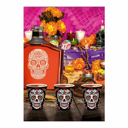 Kieliszki Dia De Los Muertos Shot 5 cm 3 szt.