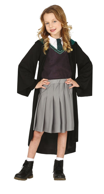 Kostium Harry'ego Pottera dla dziewczynki zielony