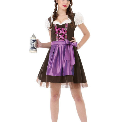 Dirndl Dress Oktoberfest Purple