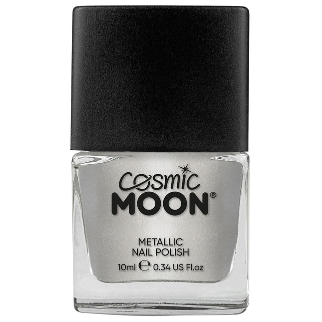 Metaliczny lakier do paznokci Cosmic Moon Silver 14ml