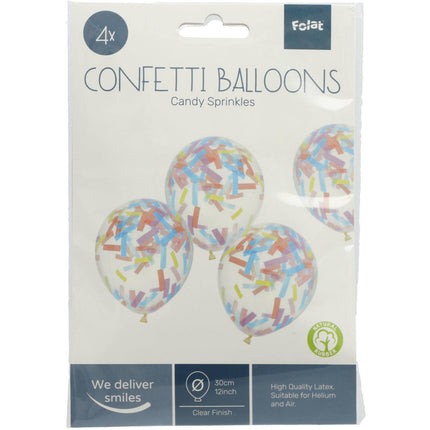 Balon konfetti pastelowy 30 cm