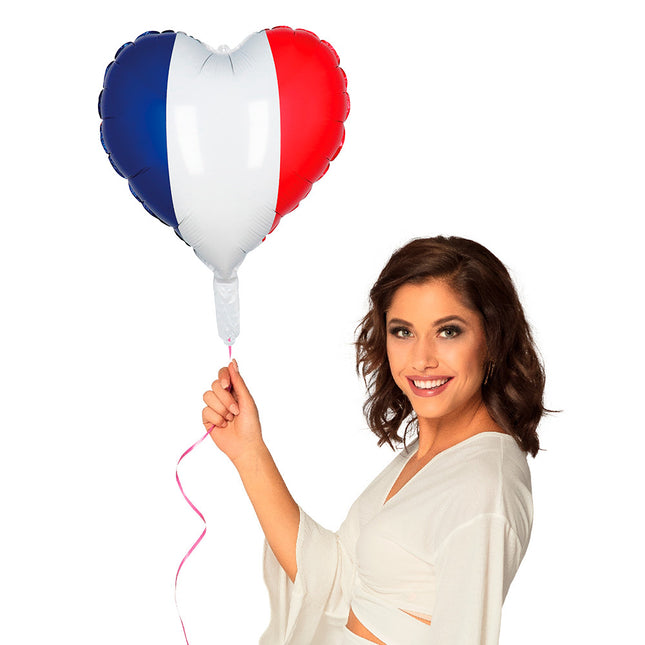 Balon helowy Francja Serce 45 cm