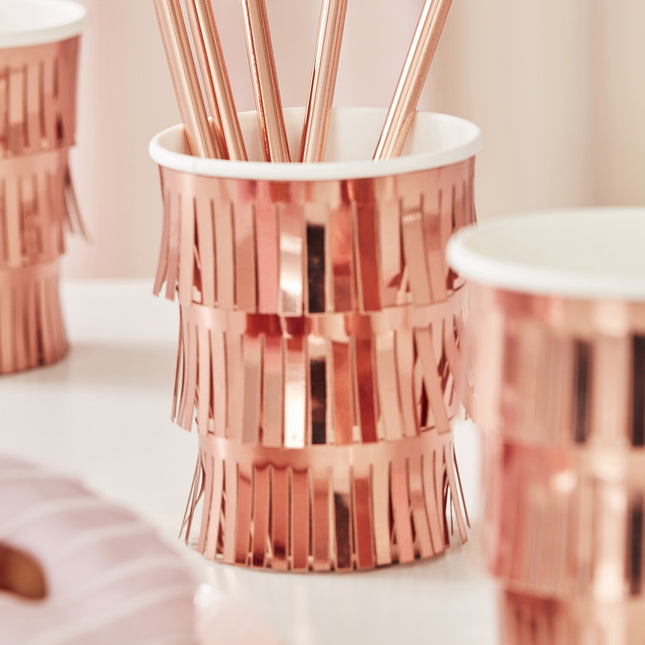 Rose Gold Cups Fringes 250ml