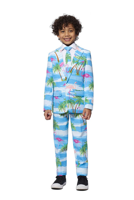 Hawaii Suit Boy Flamingo