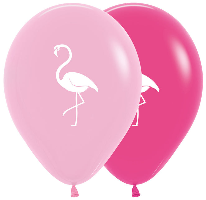 Balony Flamingo Mix 30cm 12szt