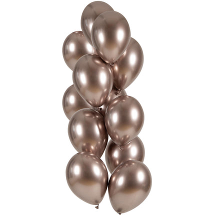 Balony Rose Gold Chrome 33cm 12szt