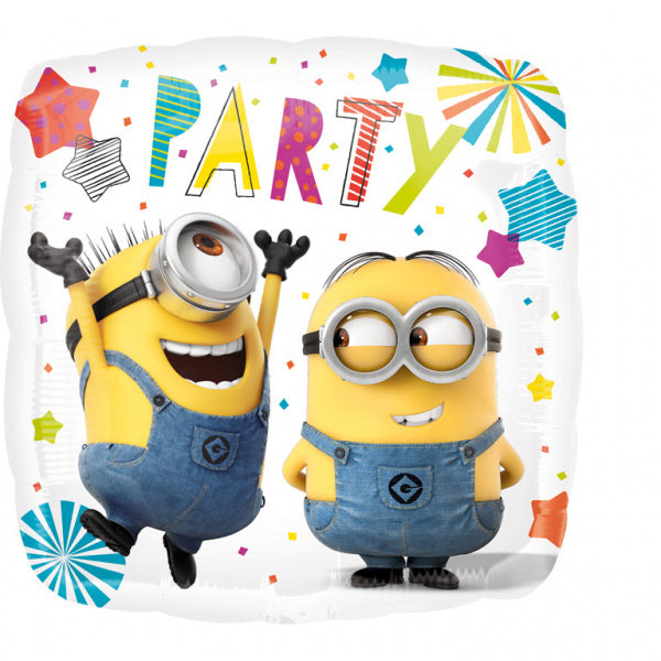 Balon foliowy Minionki Party Square 43 cm pusty