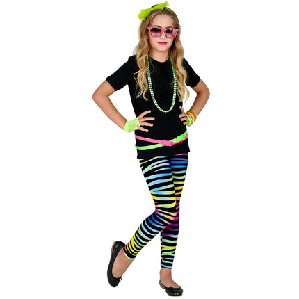 Neonowe legginsy 80S Girl