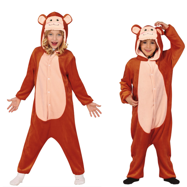 Monkey Onesie Child Brown 5-6 lat | 110-115cm