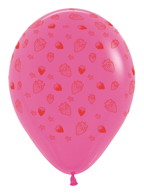 Balony Strawberry Mix 30cm 25szt