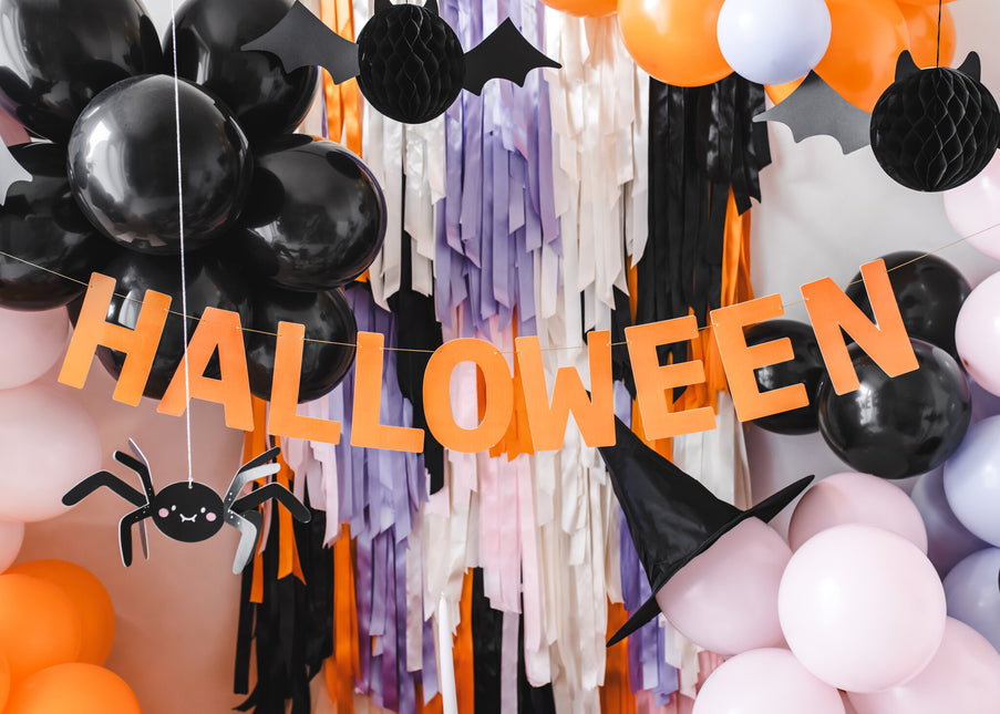 Czarny baner na Halloween 2,5 m