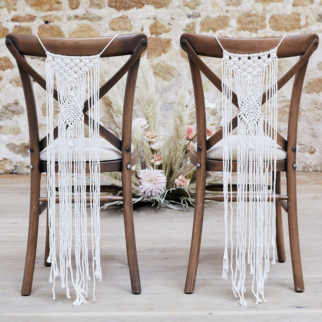 Dekoracja krzesła Macrame 65cm 2szt