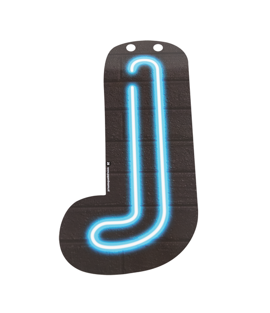 Neonowa litera J 24 cm