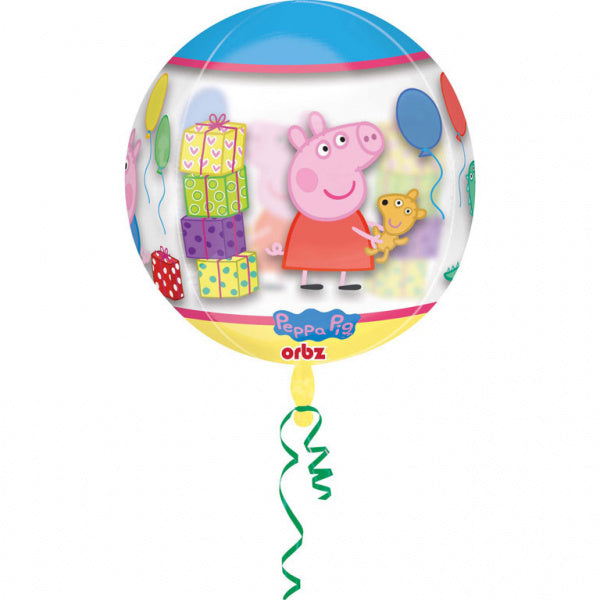 Balon z helem Świnka Peppa 40 cm pusty