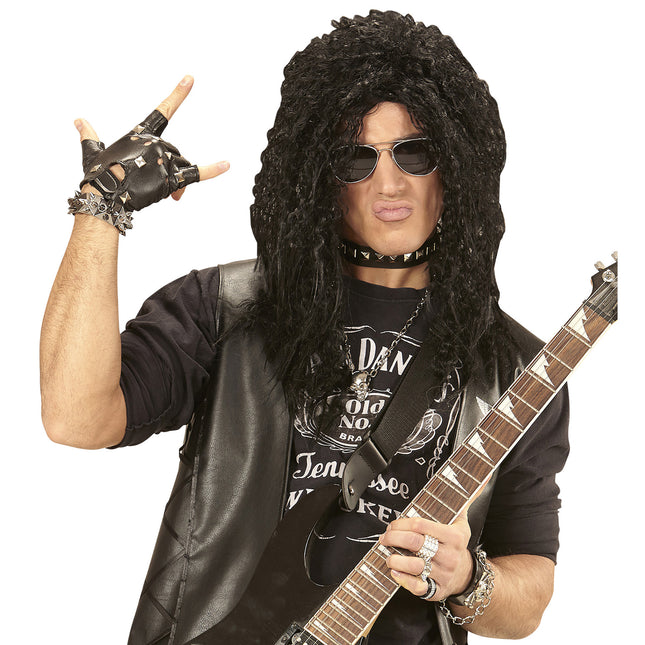 Black Wig Hardrocker