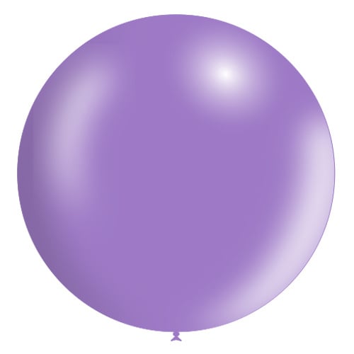 Liliowy balon gigant XL metaliczny 91 cm