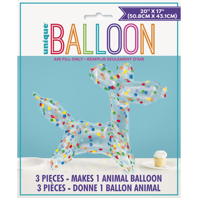 Kolorowy balon dla psa 76 cm