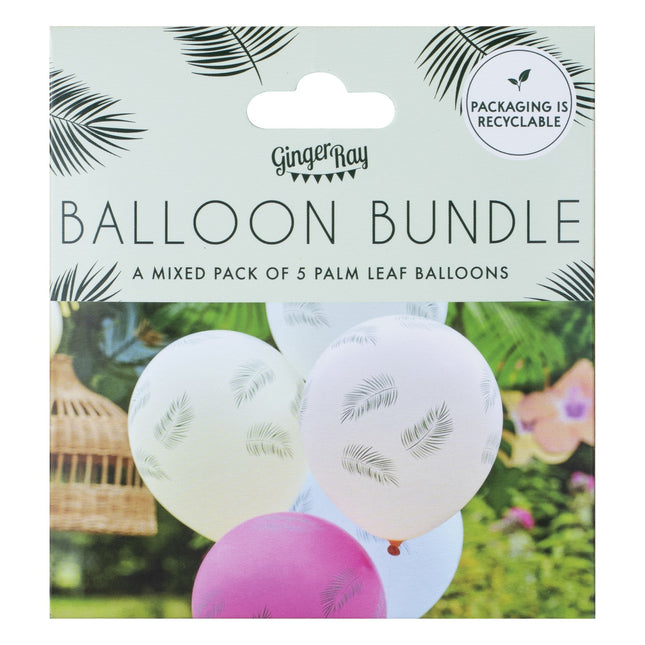 Balony Liście 30cm 25szt