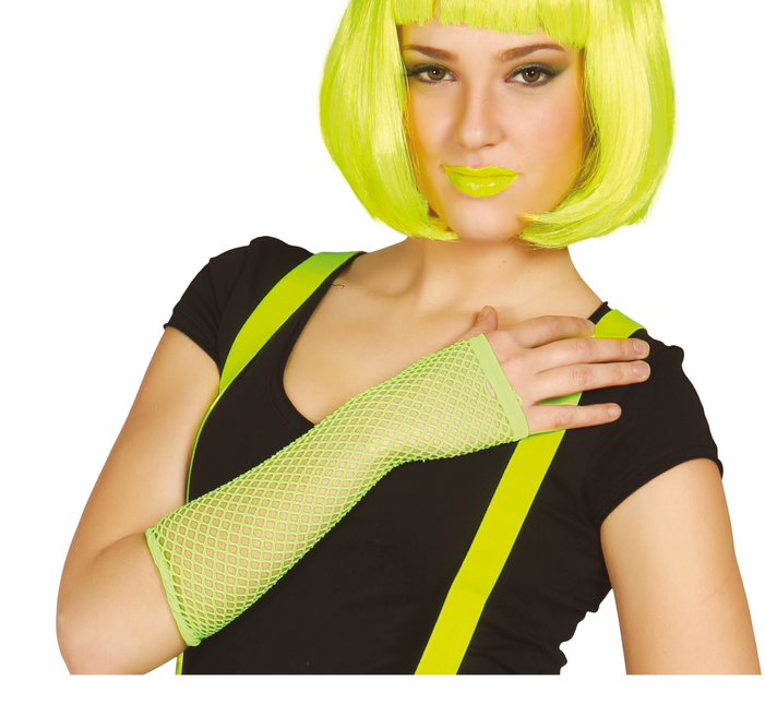 Rękawiczki Fishnet Neon Yellow 26cm