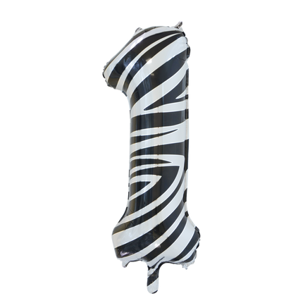 Balon foliowy Figurka 1 Zebra XL 86 cm pusty