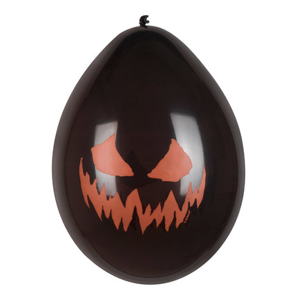 Balony na Halloween Creepy Pumpkin 25cm 6szt