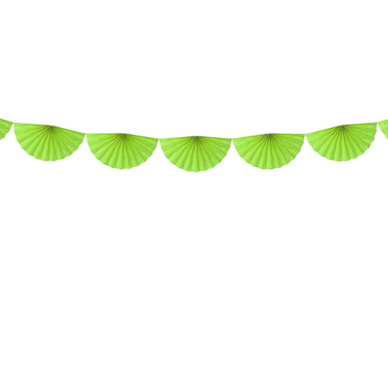 Lime Green Garland Fan XL 3m