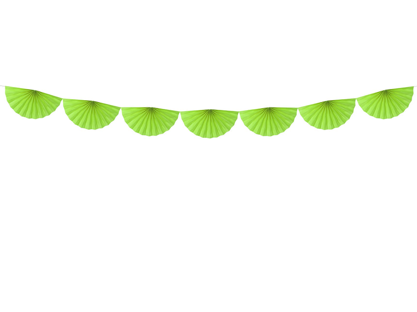 Lime Green Garland Fan XL 3m