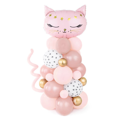 Balloon Pillar Cat Pink 1.4m