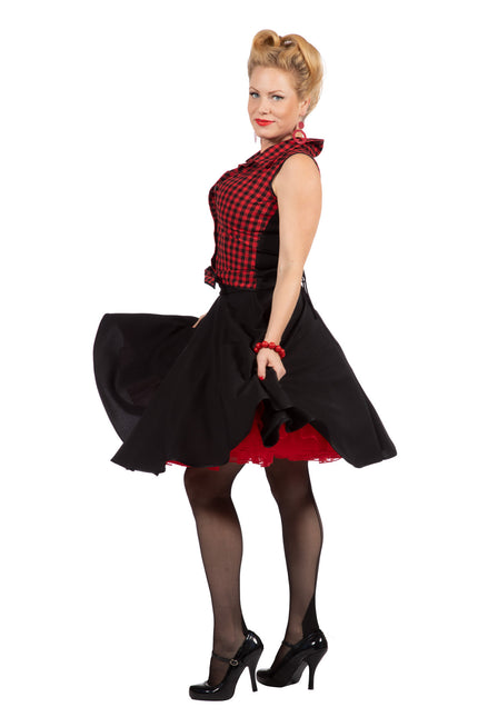 Rock N Roll 50S Dress Black Red Ladies