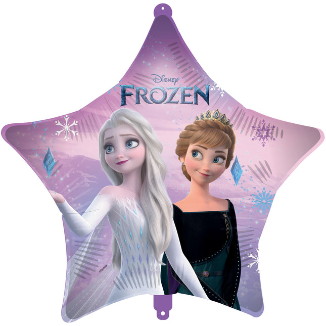 Balon helowy Frozen Gwiazda pusty 46 cm