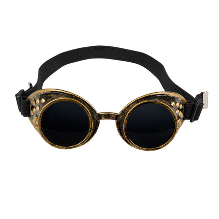 Czarne okulary Steampunk