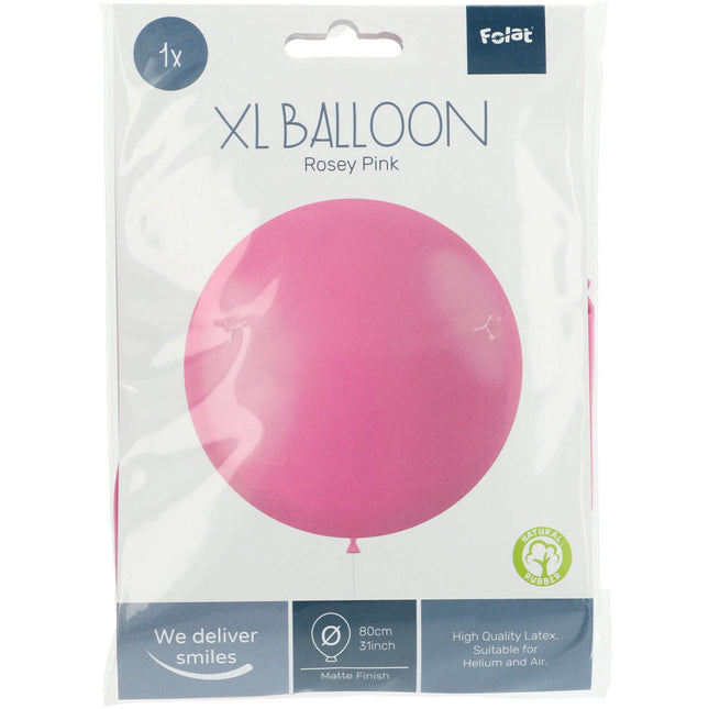 Balon Rosey różowy 78cm