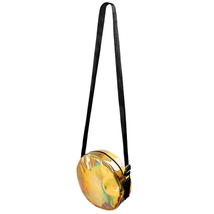 Torba na ramię Holographic Gold 20cm