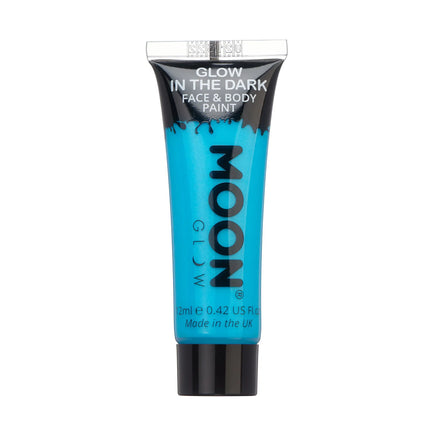 Farba do twarzy Moon Glow Glow in the Dark Face Paint Blue 12ml