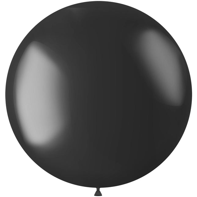 Czarny balon Metallic Onyx Black 80cm