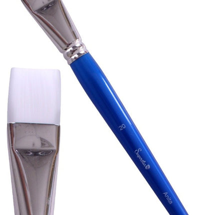 Blue Schmink Brush Flat No.20