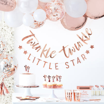 Różowo-złota girlanda Twinkle Twinkle 3m