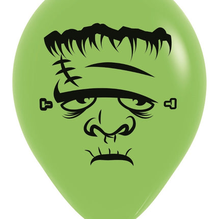 Balony Frankenstein Lime Green 30cm 12szt