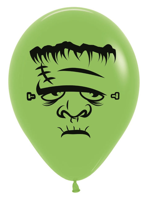 Balony Frankenstein Lime Green 30cm 12szt