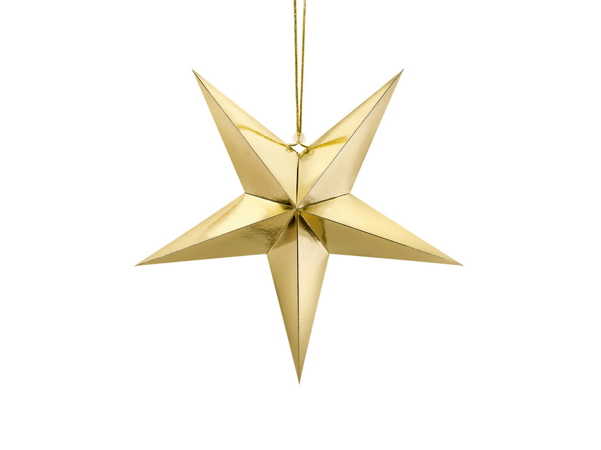 Golden Lampion Star 45 cm