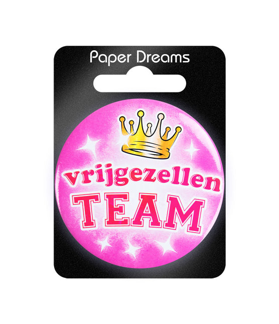 Przycisk Bachelorette Team Woman 5,5 cm