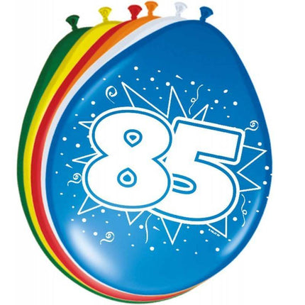 Balony 85 lat 30cm 8szt